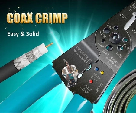 Narzędzie uniwersalne (obcinaczki, ściągacz izol., Zaciskarka) CP-412G Proskit