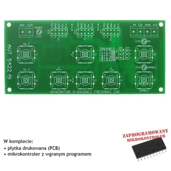 3-osiowy generator CNC - PCB i mikroprocesor do projektu AVT 5422