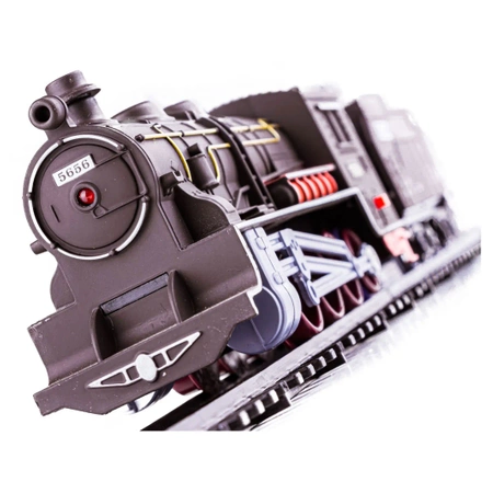 Zestaw Realistyczna Kolejka Parowóz Wagony Zajazd Tory