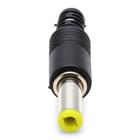 Wtyk zasilający DC 2,1/5,5/14 mm prosty, na kabel, wzmocniony HQ