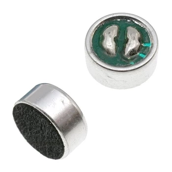 Mikrofon pojemnościowy elektretowy 9,7 × 4,5 mm, 4,5 V, z polami lutowniczymi, KPCM29B