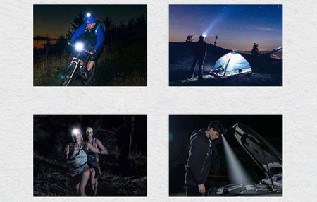 Latarka czołowa SuperFire HL55, 150lm, USB-C