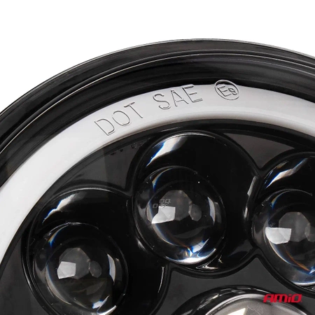 Lampa robocza LED SKULL czaszka ozdobna 12V 24V AMIO-03695