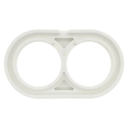 Ramka ceramiczna podwójna biała do włączników i gniazd natynkowych Ceramic Loft