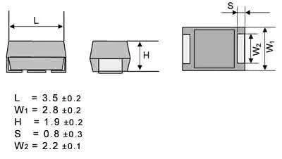 Kondensator tantalowy 1uF 16V SMD typ A
