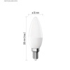 Żarówka LED E14 świeczka, 5,5 W, odpowiednik 40 W, neutralna biel, 470 lm, EMOS ZAR-E-ZL3F23