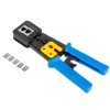 Zaciskarka wtyków przelotowych RJ45, RJ12 i RJ11 z 5 zapasowymi ostrzami, NT-0204, Lanberg