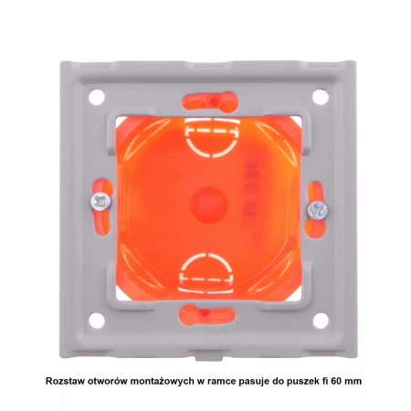 Gniazdo elektryczne z uziemieniem IP44 z klapką złote podtynkowe z ramką szklaną - TAWOIA Glass