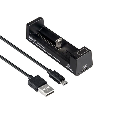 Ładowarka 1-kanałowa do ogniw Li-ion 18650, wyświetlacz LED, micro USB, Xtar ANT MC1 Plus
