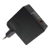 Ładowarka sieciowa GaN 100 W 2 × USB-C + USB-A CH100G01 FNIRSI - Power Delivery 3.0, wtyczki EU i US, czarna
