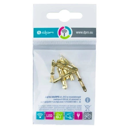 Konektor płaski męski nieizolowany 2.8mm - wsuwka - 10szt
