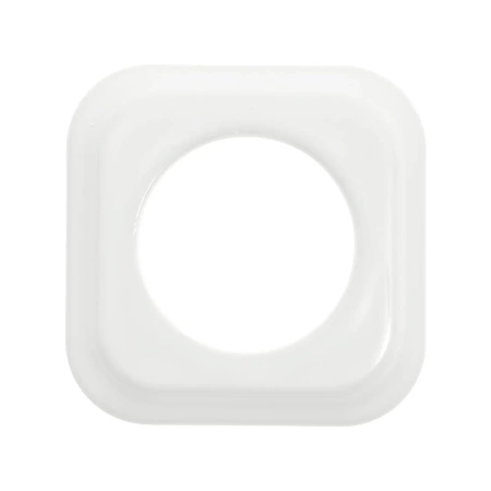 Gniazdo elektryczne Schuko kwadratowe z ramką, białe, montaż podtynkowy, Ceramic Loft