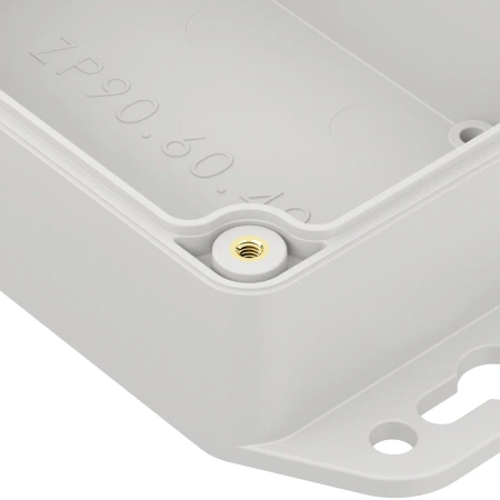 Obudowa hermetyczna z uchem ZP90.60.40 jasnoszara ABS