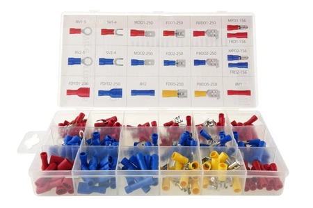 Zestaw konektorów 250 sztuk w pudełku