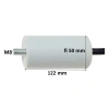 Kondensator rozruchowy do silnika 60µF 450VAC, CBB60, przewody 15 cm, Ø50 × 122 mm, EPERS
