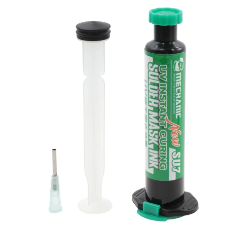 Soldermaska UV SU7, zielona, do napraw PCB, 10 ml, Mechanic