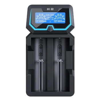 Ładowarka do akumulatorów cylindrycznych Li-ion 18650 Xtar X2, zasilanie z USB lub 230V