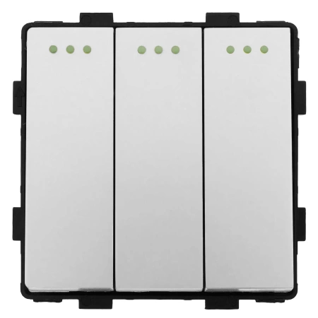 Moduł - Włącznik światła schodowy potrójny - szary - Tawoia Glass