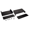 Obudowa uniwersalna Z15, 250 × 148 × 90 mm, PS, czarna, z panelami bocznymi, Kradex
