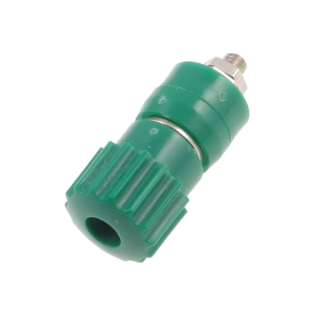 Gniazdo laboratoryjne 4mm, izolowane M4 16A zielone