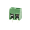 Złącze śrubowe do druku, 2 pola, raster 5mm, wysokość 10,2mm, 300V / 10A, 1,5mm², śruba M2,5, Degson DG126