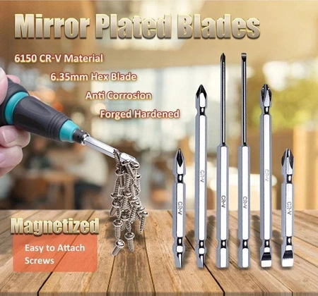 Uchwyt grzechotka z zestawem bitów 10w1 SD-9820 Proskit