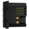 Ładowarka USB A + 2xC 65W GaN czarna podtynkowa z ramką szklaną - TAWOIA Glass