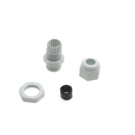 Przepust kablowy, dławnica kablowa, IP68, gwint M16, biały