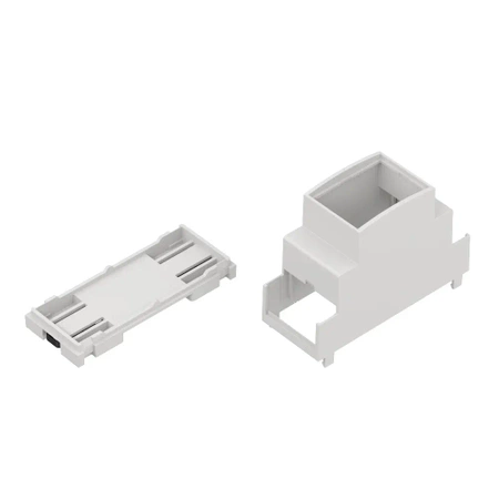 Obudowa modułowa na szynę DIN ZD1002J, 90 × 36 × 67 mm, ABS V0, jasnoszara, Kradex