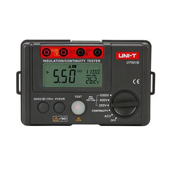 Miernik rezystancji izolacji Uni-T UT-501B, napięcie probiercze 250-1000 V, PI i DAR