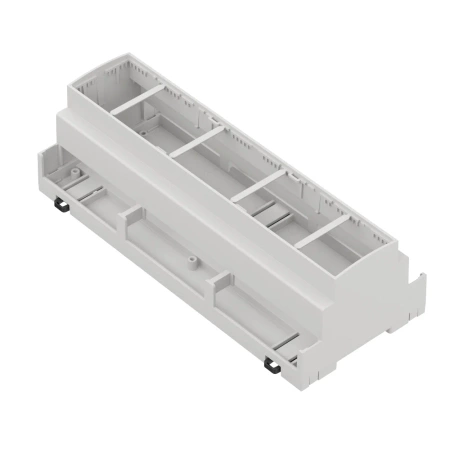 Obudowa modułowa na szynę DIN ZD1012J, 89,8 × 213,8 × 65,2 mm, ABS, szara, Kradex