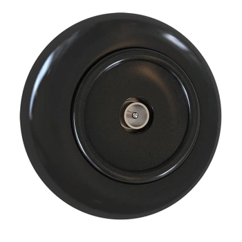 Gniazdo antenowe TV z ramką, kolor czarny, seria Retro Vintage Loft