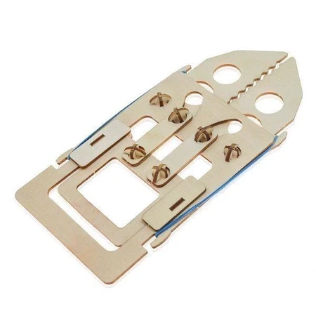 Mechaniczne ramię szczypce - DIY - drewniana zabawka edukacyjna