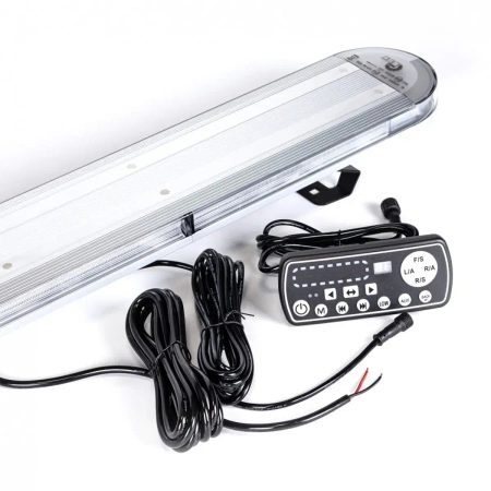 Belka ostrzegawcza LED ze sterownikiem 1230x200 R65 R10 BLK0026-2 12/24V