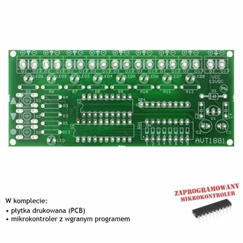 Programowany sterownik LED - PCB i mikroprocesor do projektu AVT 1881