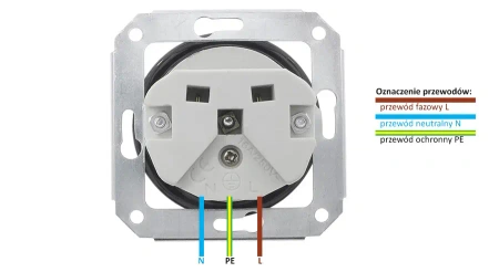 Gniazdo Ethernet Cat6 x2 ceramiczne czarne okrągłe Ceramic Loft