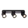 Kinkiet GU10 LED Timo ruchomy x3 czarny listwa 39cm