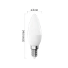 Żarówka LED E14 świeczka, 8,8 W, odpowiednik 60 W, neutralna biel, 806 lm, filament, EMOS ZAR-E-ZL3F48