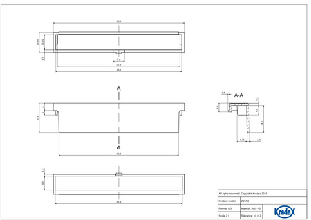 Maskownica pełna ZD5TCJ ABS V0: 4 sztuki (ZD1005,ZD1010)