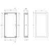 Obudowa uniwersalna Z38, 84,8 × 169,7 × 36 mm, ABS, czarna, z panelami bocznymi, Kradex