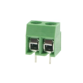 Złącze śrubowe do druku, 2 pola, raster 5mm, wysokość 10,2mm, 300V / 10A, 1,5mm², śruba M2,5, Degson DG126