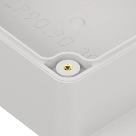 Obudowa hermetyczna z uchem ZP90.90.45 jasnoszara ABS