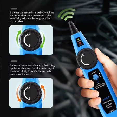 Tester sieci LAN szukacz par przewodów NOYAFA NF-B509