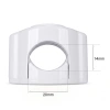 Uchwyt kabla plastikowy 42×32 mm natynkowy biały - Retro PRL