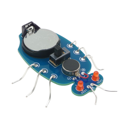 Niebieski robaczek DIY do nauki lutowania AVT EDU655