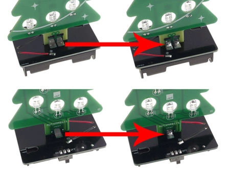 Świąteczna choinka, Bożonarodzeniowe drzewko LED, AVT XMAS1