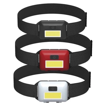Latarka czołowa LED, 1 W, 110 lm, dioda COB, 3 × AA, zasięg 15 m, EMOS P3538