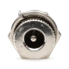 Gniazdo zasilania DC 2,1/5,5 mm do obudowy, metalowe (nakrętka)
