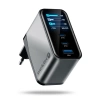 Ładowarka sieciowa GaN LCD 67W 2x USB-C PD + USB-A - everActive SC-670Q PRO