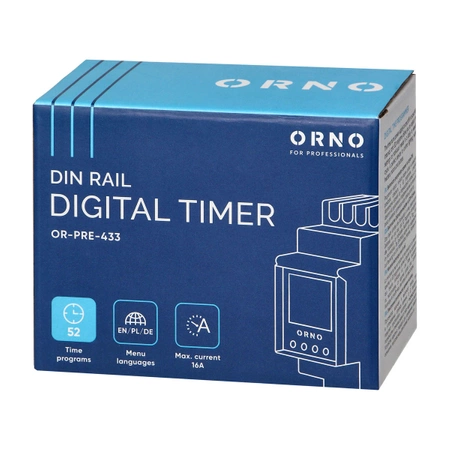 Programator - włącznik czasowy na szynę DIN